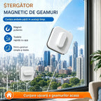 ⚡ Ștergător magnetic de geamuri: suprafață de curățare cu 30 % mai mare. Bureți dubli de curățare + spatulă: rezultate perfecte dintr-o singură trecere! 🧊🌀