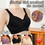 (3/6buc）💕🎁【45kg-155kg】Sutien supradimensionat, respirabil, din bumbac moale, cu nasturi frontali