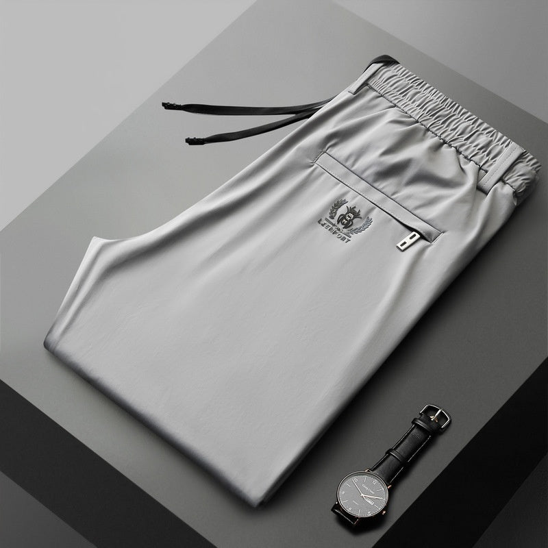 🔥🔥【40-115kg】🔥Pantaloni noi de mătase elastică din gheață pentru primăvară și vară 2026-Plătiți online și economisiți 30lei