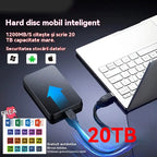 👍Hard disk mobil ultra rapid de 20TB + Software backup inclus + Husă de protecție cadou