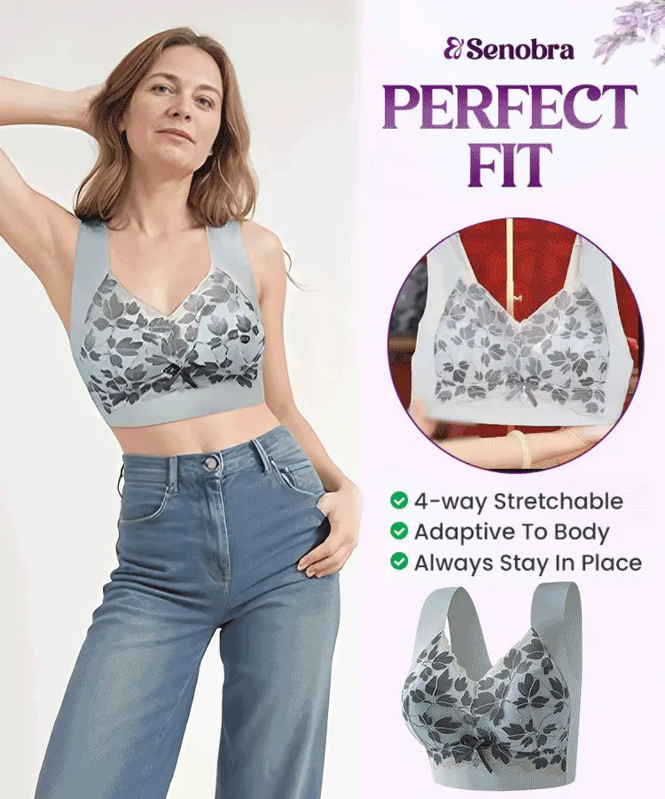 【3/6 buc】Sutien M-4XL de mărime mare cu dantelă, fără inel de oțel, spate frumos luxos, sutien sexy respirabil fără sudură【40~100kg】