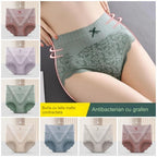 ✔【Cumpărați 4, primiți 4 gratuit】🔥【8 buc】🔥Slip de damă cu talie înaltă, antibacteriană, absorbantă de umiditate