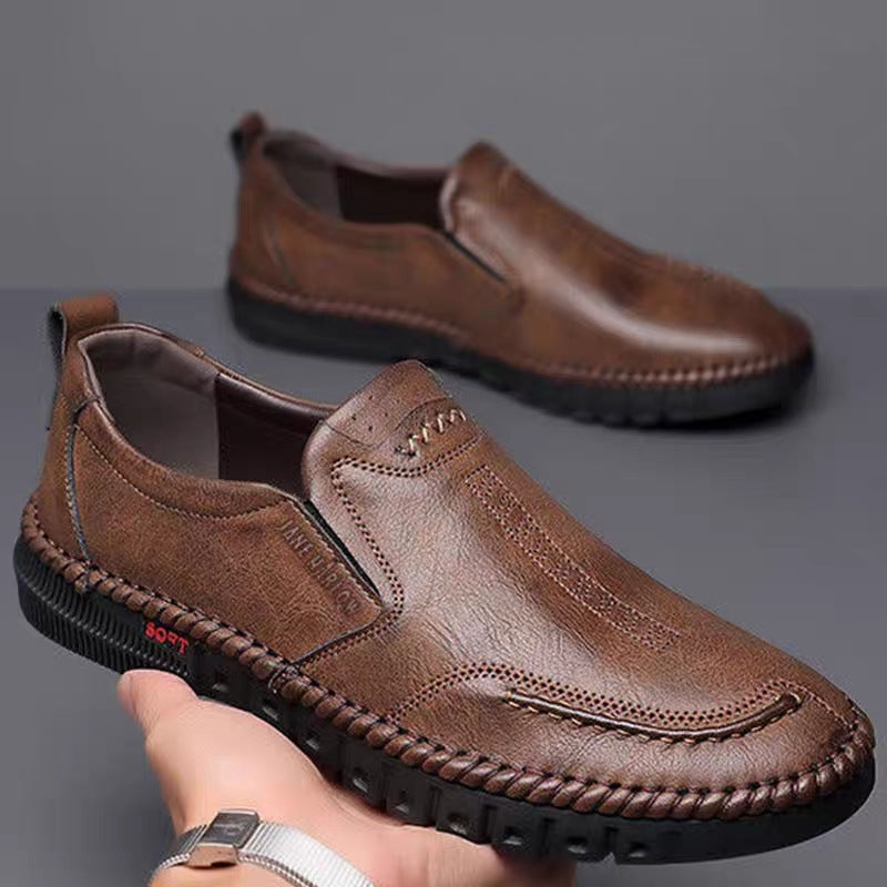 🏆Cumpărați 1 obțineți 1 gratuit👞【39-44】2026 pantofi sport casual pentru bărbați, din piele naturală, cu talpă moale, antiderapantă, respirabilă