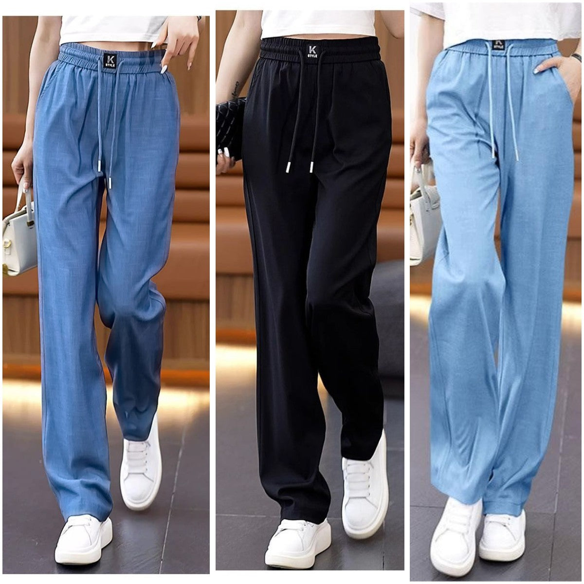❤️【40-100kg】2026 noi pantaloni casual cu drapaj moale de înaltă calitate