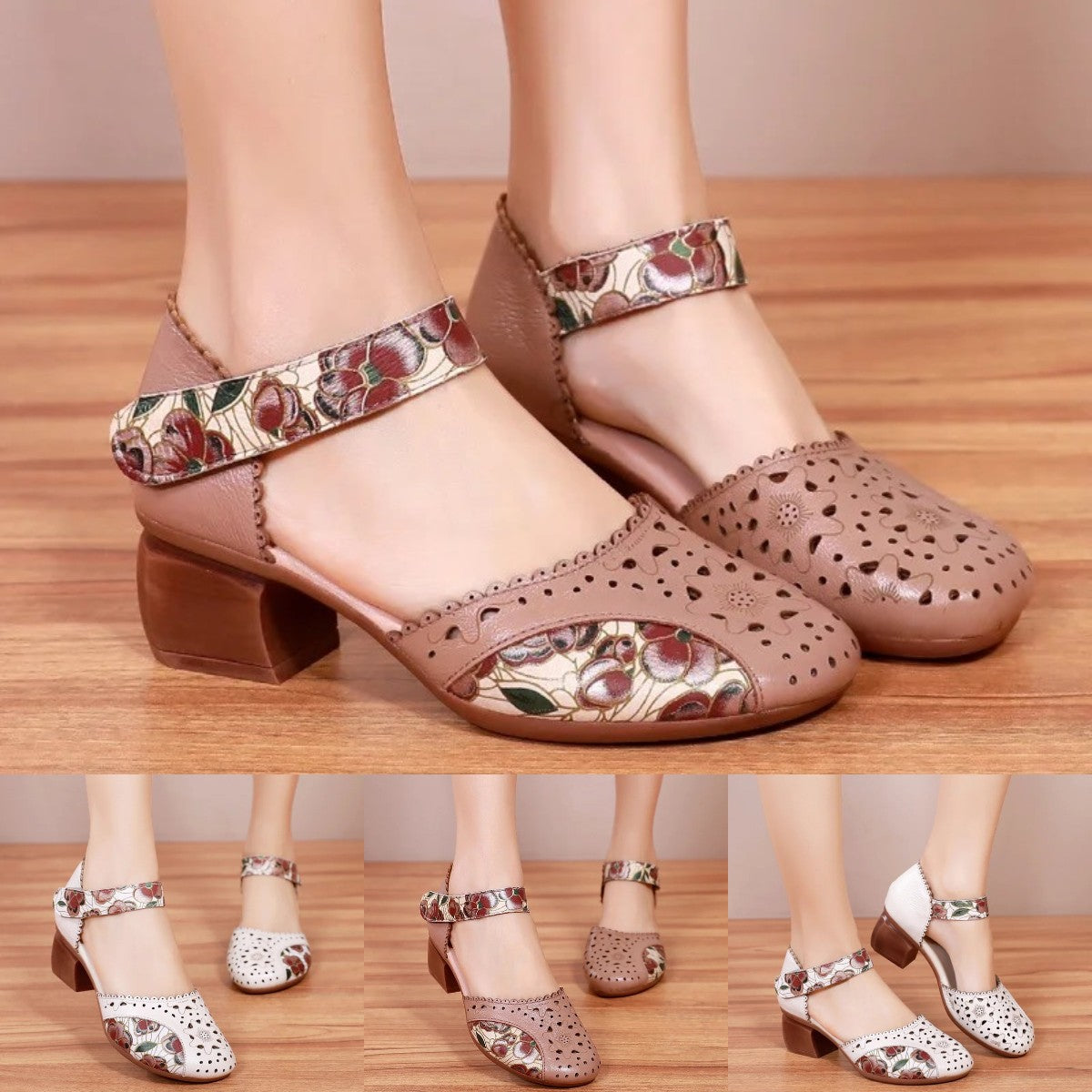 💌【35-40】🤩 Sandale moi noi pentru femei, încălțăminte casual imprimată
