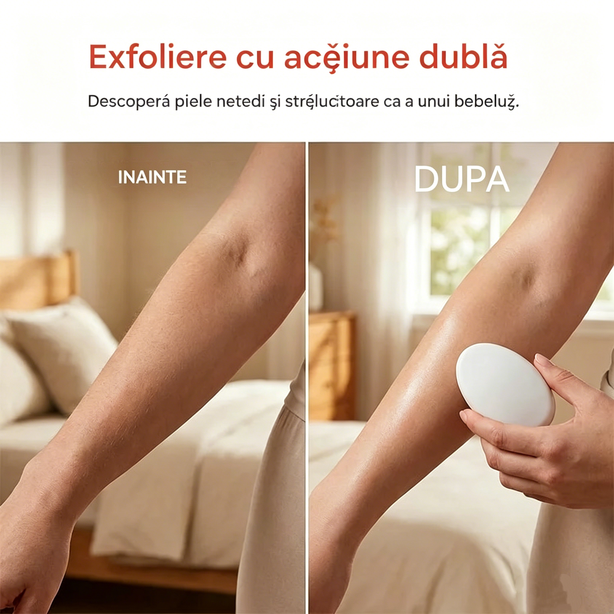 Cumperi 1 și primești încă 1 gratis — depilator din sticlă nanocristalină, instrument pentru îndepărtarea părului și exfolierea celulelor moarte ale pielii.