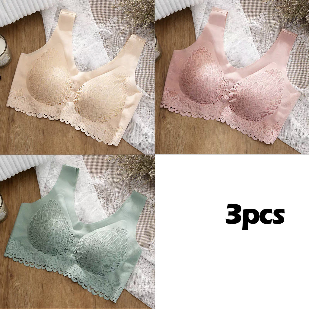 👙🔥(49% zľava)👙【3balenie】ľadová hodvábna bezšvová čipka bez drôtu