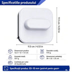 ⚡ Ștergător magnetic de geamuri: suprafață de curățare cu 30 % mai mare. Bureți dubli de curățare + spatulă: rezultate perfecte dintr-o singură trecere! 🧊🌀