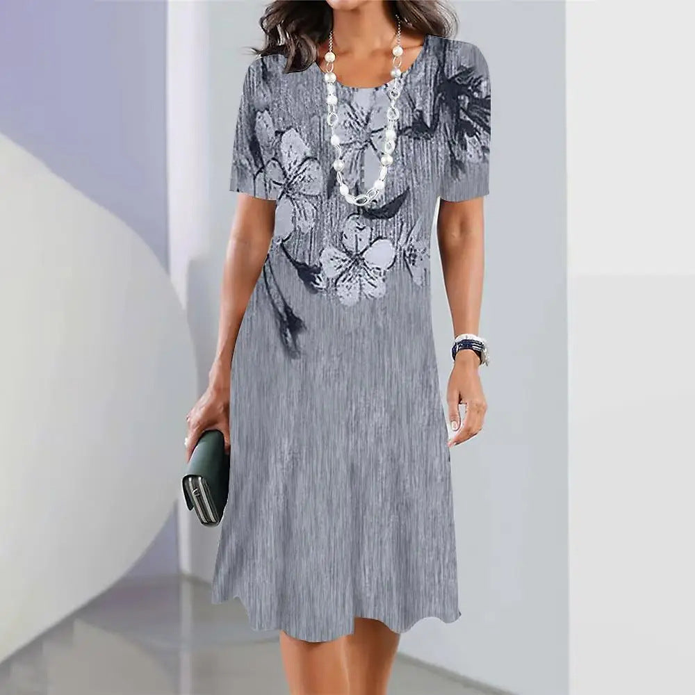 🔥🔥【S-5XL】Rochie retro elegantă cu gât rotund