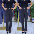 🏆👖【M-4XL】Blugi elastici de pentru femei talie înaltă