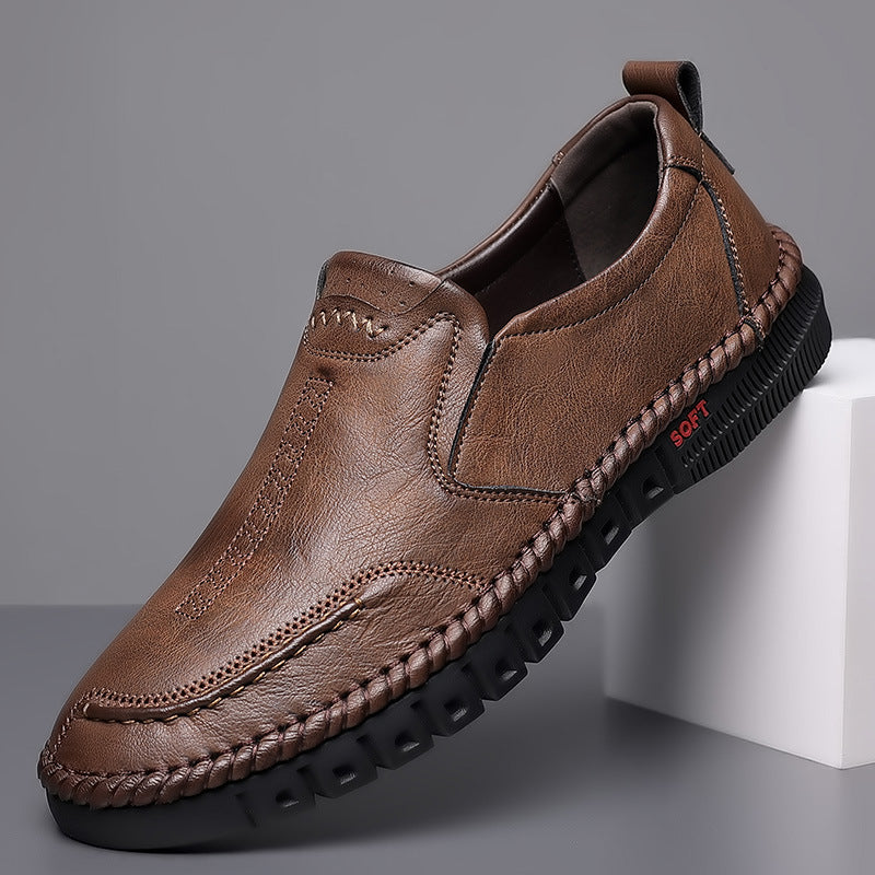 🏆Cumpărați 1 obțineți 1 gratuit👞【39-44】2026 pantofi sport casual pentru bărbați, din piele naturală, cu talpă moale, antiderapantă, respirabilă