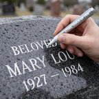 🐦【Cumpără unul, al doilea gratuit】【2 bucăți】Marker auriu pentru pietre funerare, destinat refacerii inscripțiilor decolorate