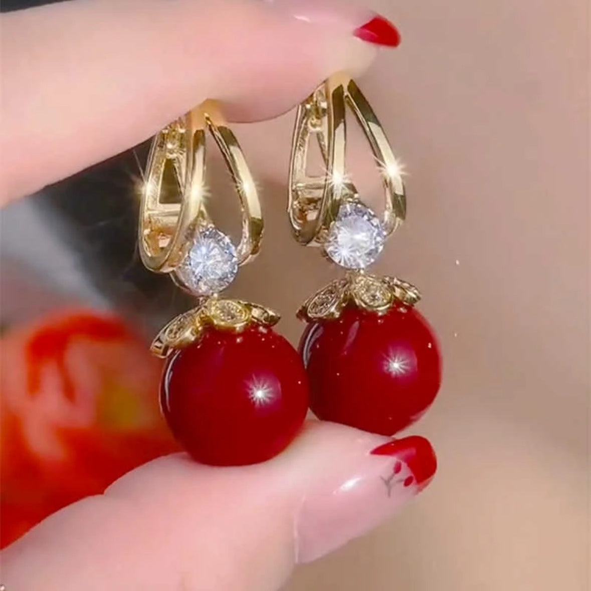 💋2026 nou francez lumina de lux senior simț al temperamentului real perla argint argint cercei