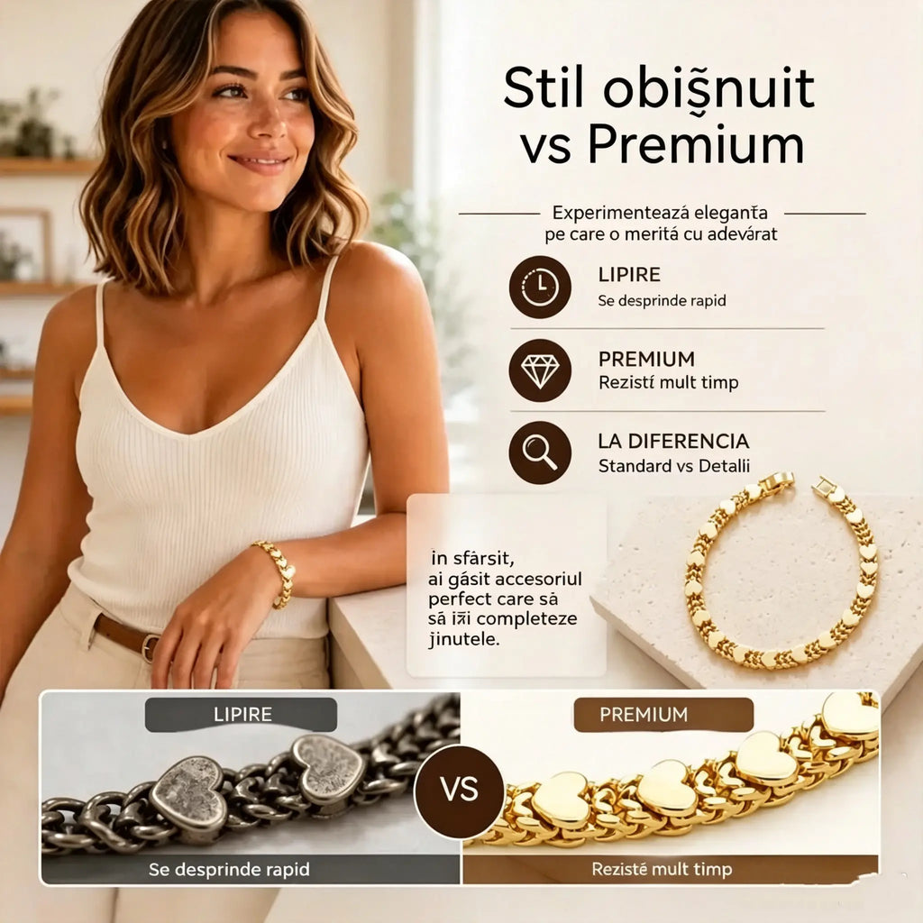 📢📢Reducere de 50% pentru o perioadă limitată! ⏰Brățară elegantă pentru femei, în formă de inimă cubaneză: farmec deosebit, design clasic, confortabilă la purtare 💝
