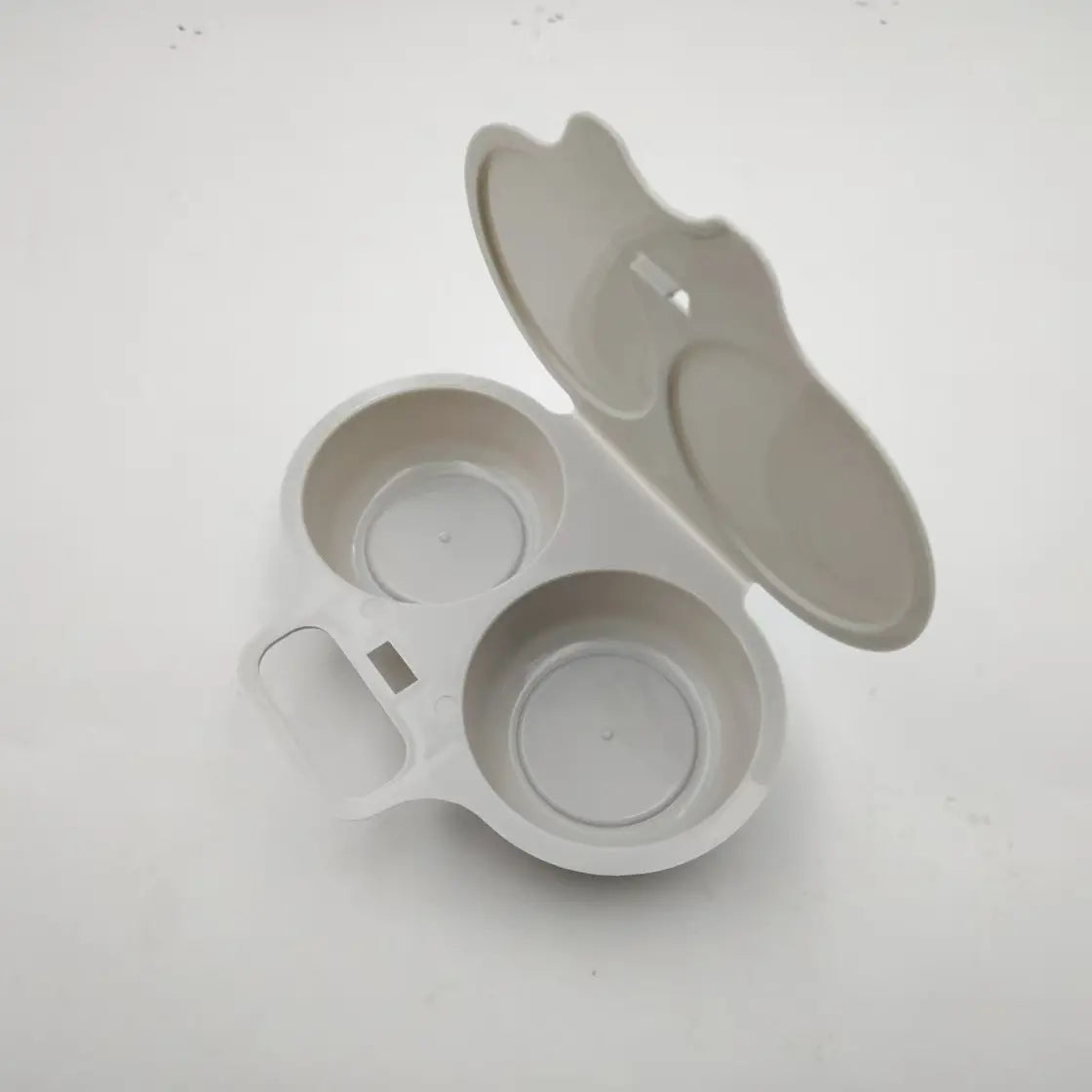 🍳🍳 Formă pentru ouă la abur/prăjite, de calitate alimentară, pentru cuptorul cu microunde [Cumpără una și primești una gratis – primești 2 bucăți] | Un mic dejun sănătos și fără ulei, gata în câteva minute 🥪