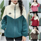 🔥🐏【M-4XL】Jachetă de iarnă fleece, jachetă de bumbac, geacă de bumbac îngroșată din lână de miel, jachetă caldă