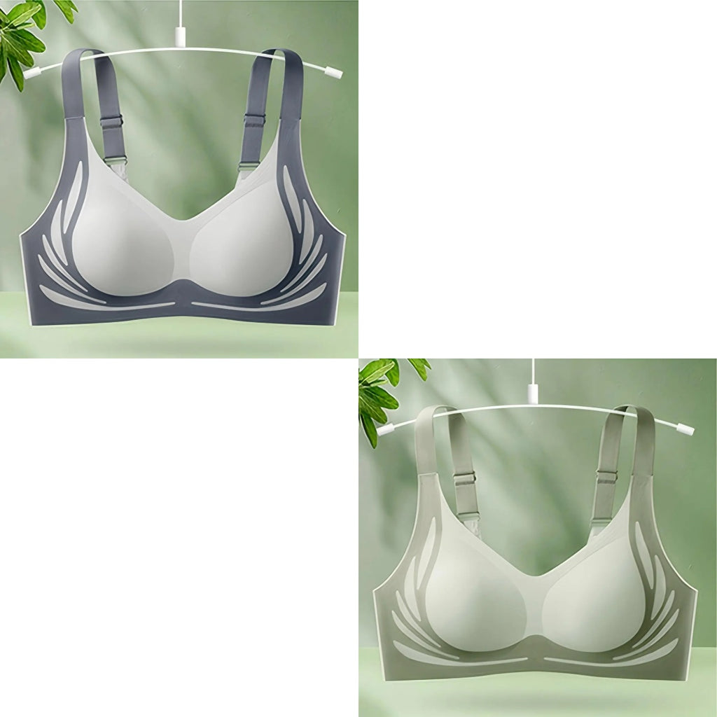 😍【Pachet de 2】Sutien pentru femei fără sârmă, dintr-o bucată❤️【40-85KG】