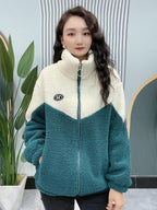 🔥🐏【M-4XL】Jachetă de iarnă fleece, jachetă de bumbac, geacă de bumbac îngroșată din lână de miel, jachetă caldă