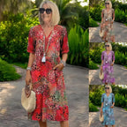 🔥Ofertă limitată în timp🔥【S-3XL】Iris – O rochie ușoară și vaporoasă, cu o croială care îți pune în valoare trăsăturile