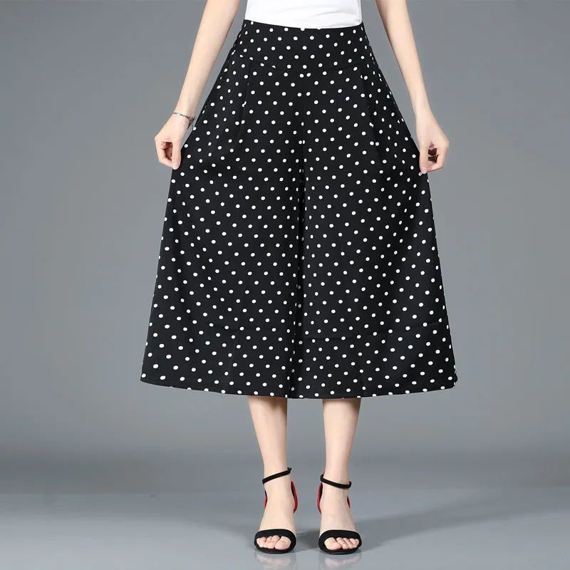 ❤️❤️【M-5XL】2026 Noi pantaloni largi imprimați cu talie înaltă