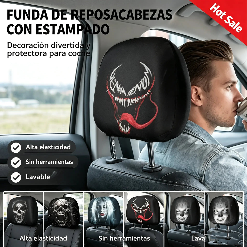 4 bucăți/124 lei – Husă pentru scaun auto cu o expresie amuzantă