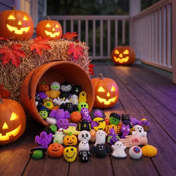 🎃Un remediu împotriva stresului sub forma unui tort cu tematică de Halloween, un tort drăguț în formă de dovleac și fantomă, care alină stresul.