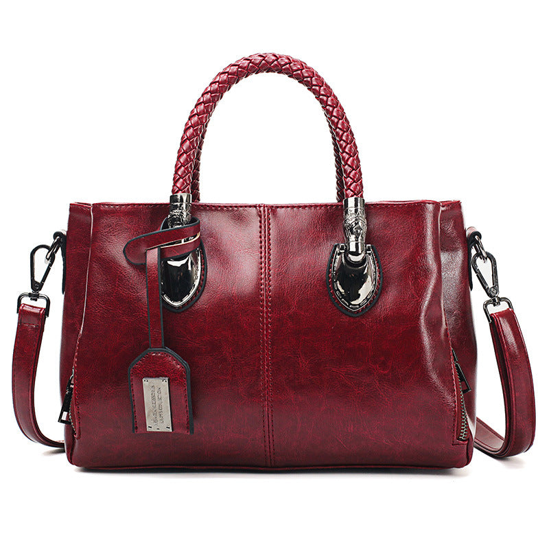 🔥50% REDUCERE🔥Geanta Boston din piele pentru femei