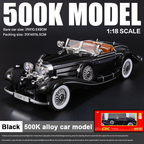 【Preț minim pentru timp limitat】1:28 Alloy Classic Car Vintage 500K Model de mașină
