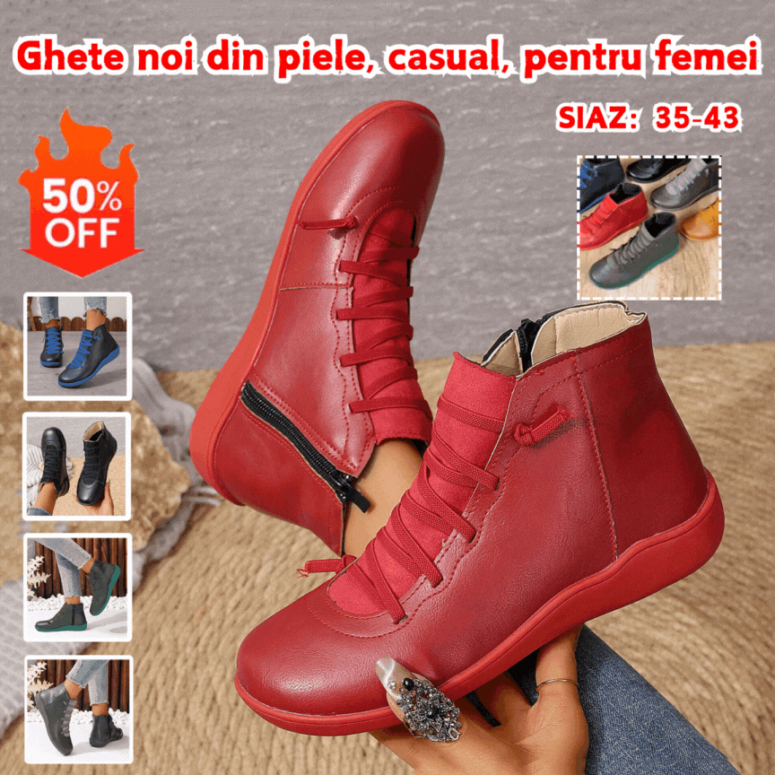 【30% OFF】🔥【35-43】 Botine noi casual de marime mare pentru femei