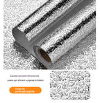【40cm*5m】🛡️ Folie Autoadezivă din Aluminiu Detașabilă – Anti-grăsime, Rezistentă la Căldură și Ușor de Curățat