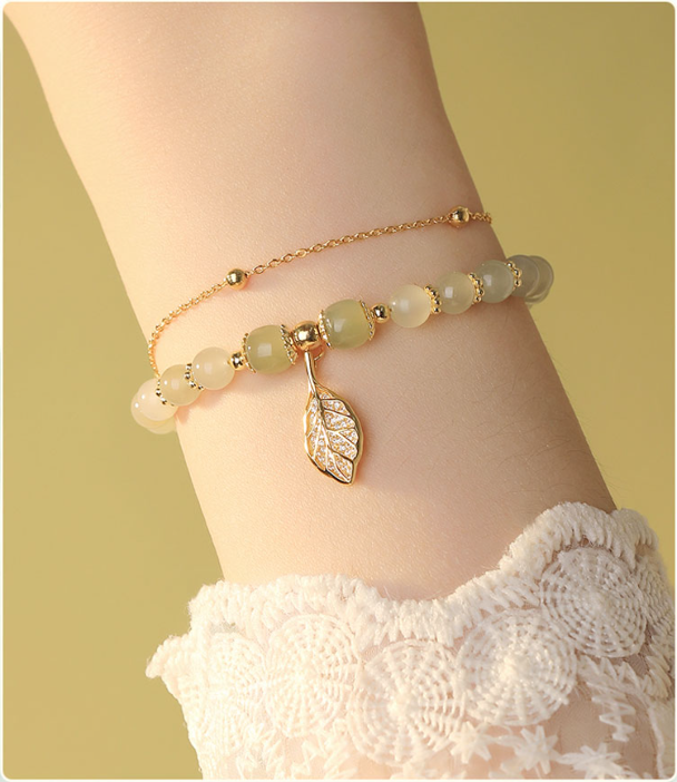 ✨Brățară nouă din aur de 14K din Jad Hetian