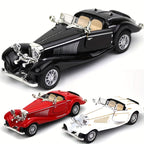 【Preț minim pentru timp limitat】1:28 Alloy Classic Car Vintage 500K Model de mașină