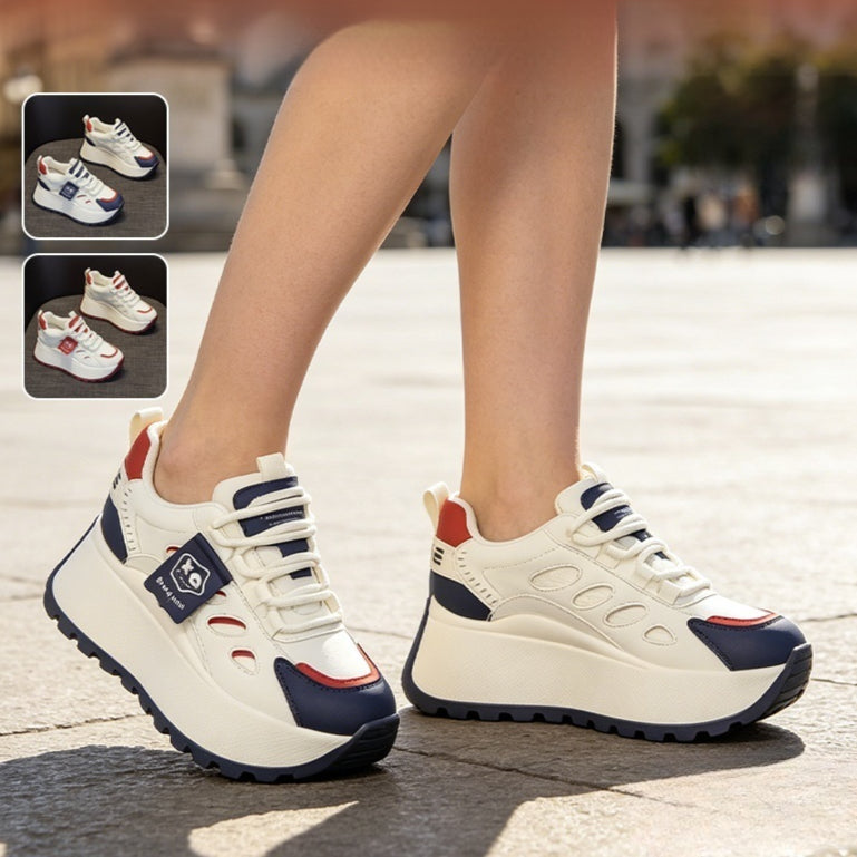 【+5 cm înălțime】Adidași casual sport cu talpă groasă – moderni, comozi și ușor de asortat