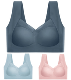 🎁💖【Cumpără 1 și primești 2 gratuit】【L–6XL】Sutien push-up fără cusături – calitate înaltă, sexy și la modă, previne căderea ✨🔥