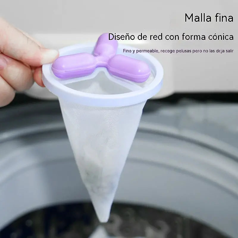 🌀6 bucăți✨ Filtru plutitor pentru mașina de spălat – Reține scame, fire de păr și păr de animale de companie la fiecare spălare 🧺