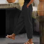 💕Reducere -48%💕【40-120kg】Pantaloni casual damă din bumbac și in ✅️Plată la livrare