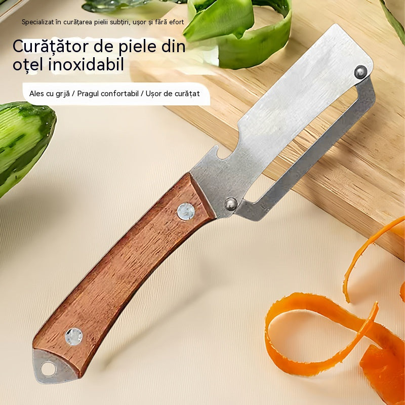 🔥【Cumpără 1, primești 1 gratuit】 Decojitor multifuncțional, funcționează și ca deschizător de sticle