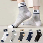 😍🧦【10 de perechi】Șosete deodorante din bumbac pentru bărbați noi , care absorb transpirația