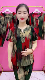 【30% reducere】【Cămașă + Pantaloni】🔥Cumpără unul, primești unul gratuit🔥Costum casual de vară