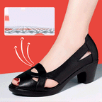 【35-40】👠2026 noi pantofi anti alunecare din piele cu toc mediu gros