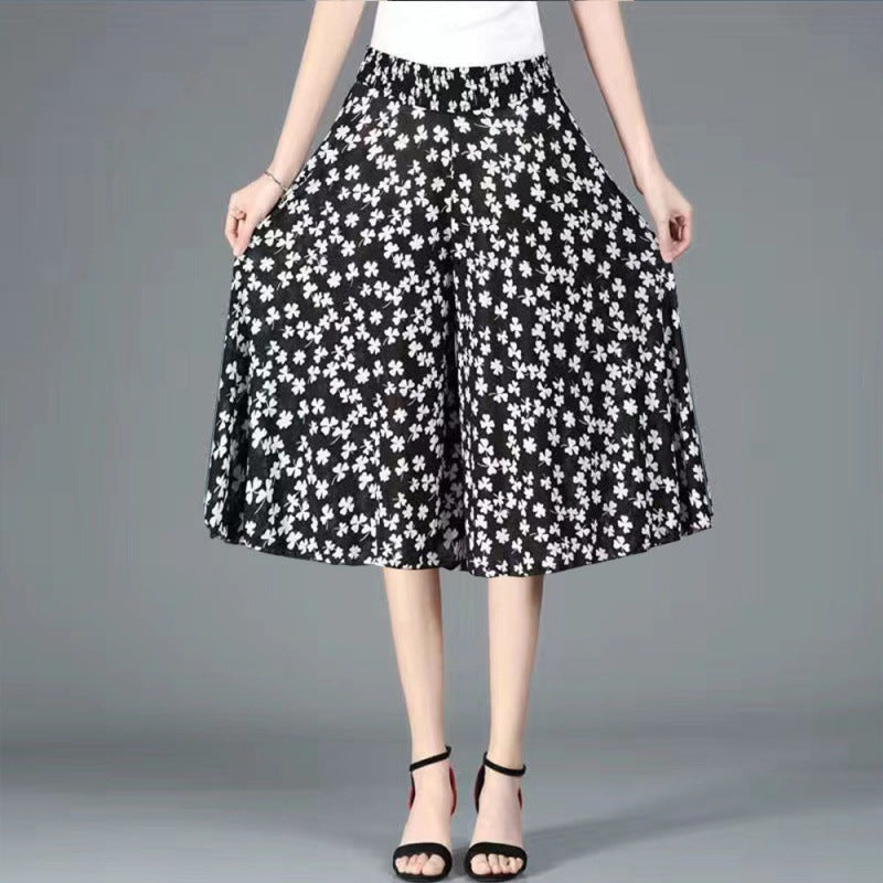 ❤️❤️【M-5XL】2026 Noi pantaloni largi imprimați cu talie înaltă
