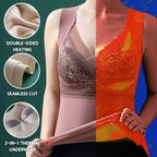 🔥【2 bucăț】❤️【40-100kg】Lenjerie intimă din dantelă de catifea de gâscă pentru toamnă și iarnă, spate frumos, accesorii pentru strângerea sânilor, prevenirea lăsarii sânilor✅【Recomandarea medicului】