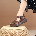 😍 Cel mai mic preț pentru o perioadă limitată 👡 Pantofi casual moderni cu decupaje și talpă moale — din piele naturală