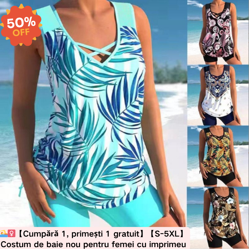 🏊‍♀️🔥🔥【S-5XL】Costum de baie cu imprimeu pentru femei, nou, 2026