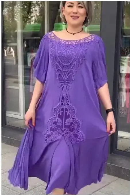 👗 Rochie pentru femei din dantelă, model nou 2026, mărime mare, croială lejeră
