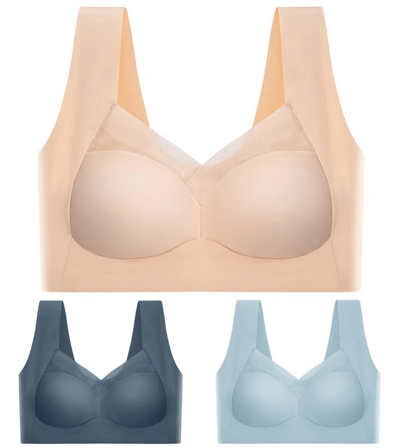 🎁💖【Cumpără 1 și primești 2 gratuit】【L–6XL】Sutien push-up fără cusături – calitate înaltă, sexy și la modă, previne căderea ✨🔥