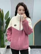 🔥🐏【M-4XL】Jachetă de iarnă fleece, jachetă de bumbac, geacă de bumbac îngroșată din lână de miel, jachetă caldă