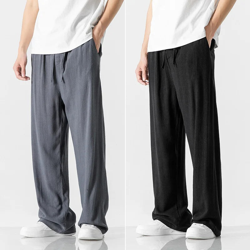 🔥【cumperi 1 primești 1 gratis】pantaloni casual confortabili din bumbac și in pentru vară