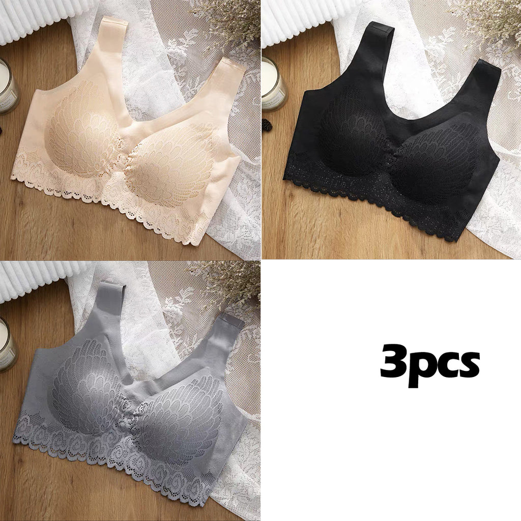 👙🔥(49% zľava)👙【3balenie】ľadová hodvábna bezšvová čipka bez drôtu